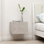 vidaXL Tables de chevet 2 Pièces Gris béton 40x30x30 cm Bois ingénierie