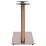 vidaXL Pied de table de bistro Laiton 70x40x72 cm Acier inoxydable