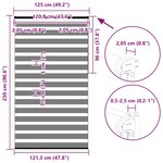 vidaXL Store zèbre marron sable largeur du tissu 120 9 cm polyester