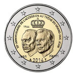 2 euros commémorative Luxembourg 2014 - Grand-Duc Jean.