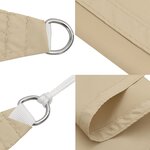vidaXL Voile de parasol tissu oxford rectangulaire 3x4 m beige