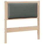 vidaXL Tête de lit Autre Marron 80 cm Bois massif en pin