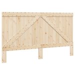 vidaXL Cadre de lit sans matelas avec tête de lit 200x200 cm