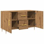 vidaXL Buffet chêne artisanal 100x36x60 cm bois d'ingénierie