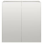 vidaXL Jardinière 80x40x80 cm acier inoxydable