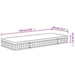 vidaXL Matelas à ressorts bonnell moyen 90x190 cm