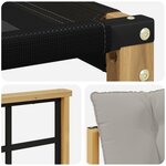 vidaXL Ensemble de canapés d'extérieur 5 pc Blanc et gris clair