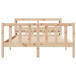 vidaXL Cadre de lit sans matelas 150x200 cm bois de pin massif