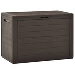 vidaXL Boîte de rangement de jardin Marron 78x44x55 cm