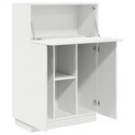 vidaXL Bureau Blanc 71 5 x 31 5 x 106 5 cm Bois d'ingénierie