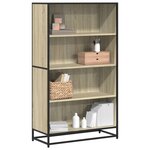 vidaXL Bibliothèque chêne sonoma 80 5x35x139 cm bois d'ingénierie