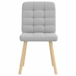 vidaXL Chaises à manger lot de 2 gris nuage tissu