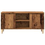 vidaXL Meuble TV vieux bois 102x35x50 cm bois d'ingénierie