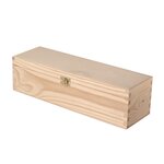 Coffret bois 1 bouteille avec charnière 34 x 9 x 8 cm