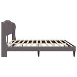 vidaXL Cadre de lit avec tête de lit Gris 180 x 200 cm Simili cuir