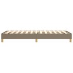 vidaXL Cadre de lit Taupe 90x200 cm Tissu
