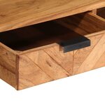 vidaXL Table basse 110x55x40 cm bois massif d'acacia
