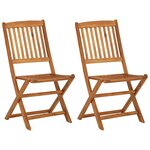 vidaXL Ensemble à manger de jardin pliable 3 Pièces Bois d'acacia solide