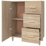 vidaXL Buffet chêne sonoma 69 5x34x90 cm bois d'ingénierie