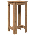 vidaXL Table de bar chêne artisanal 51x50x103 5 cm bois d'ingénierie