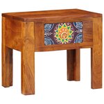 Table d'appoint vidaXL 40x30x36 cm en bois massif d'acacia