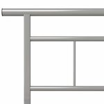 vidaXL Cadre de lit sans matelas gris métal 100x200 cm