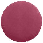 vidaXL Coussins de siège 2 Pièces Bordeaux Ø 40 x 13 cm Velours