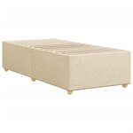 vidaXL Cadre de lit sans matelas crème 90x190 cm tissu