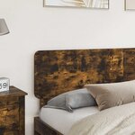 vidaXL Tête de lit Chêne fumé 180 cm Bois d'ingénierie