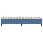 vidaXL Lit Box Spring Bleu 90x200 cm Tissu en velours côtelé