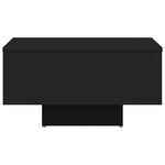 vidaXL Table basse noir 60x60x31 5 cm bois d'ingénierie