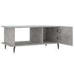 vidaXL Table basse gris béton 90x50x40 cm bois d'ingénierie