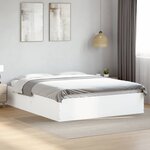 vidaXL Cadre de lit sans matelas blanc 150x200 cm
