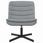 vidaXL Chaise Pivotante Gris clair Tissu Standard Ergonomique
