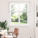 vidaXL Store de Fenêtre avec des rideaux Autre Blanc 130 x 130 cm Aluminium