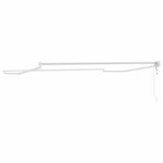 vidaXL Auvent Blanc 3 5 x 2 5 m Métal
