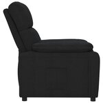 vidaXL Fauteuil inclinable Noir Tissu