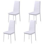 vidaXL Ensemble de table à manger cinq pièces noir et blanc