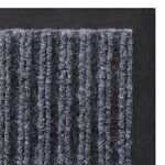 vidaXL Tapis d'entrée PVC Gris 90 x 120 cm