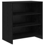 vidaXL Buffet 3 Pièces Chêne noir 70 x 41 x 75 cm Bois d'ingénierie