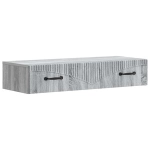 vidaXL Table d'appoint murale 87 5 x 34 5 x 17 cm Bois d'ingénierie