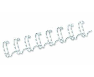 Baguettes à anneaux métalliques, format A4, 8 mm, blanc pqt 100 FELLOWES