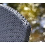 Keter Chaises inclinables de jardin Vermont lot de 2 Graphite