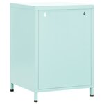 vidaXL Table de chevet Vert menthe 35x35x51 cm Acier