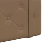 vidaXL Tête de lit suspendue Cappuccino Simili cuir