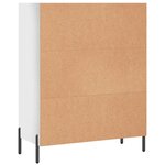 vidaXL Armoire à étagères blanc brillant 69 5x32 5x90 cm