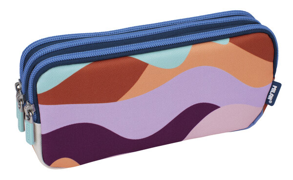Trousse 3 fermetures éclair série The Fun Multicolore
