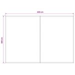 vidaXL Toile de rechange pour auvent Bleu et Blanc 400 × 300 cm