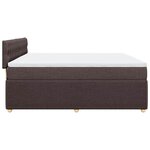 vidaXL Sommier à lattes de lit avec matelas Marron foncé 180x200 cm