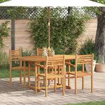 vidaXL Ensemble de salle à manger pour jardin 5 Pièces Marron